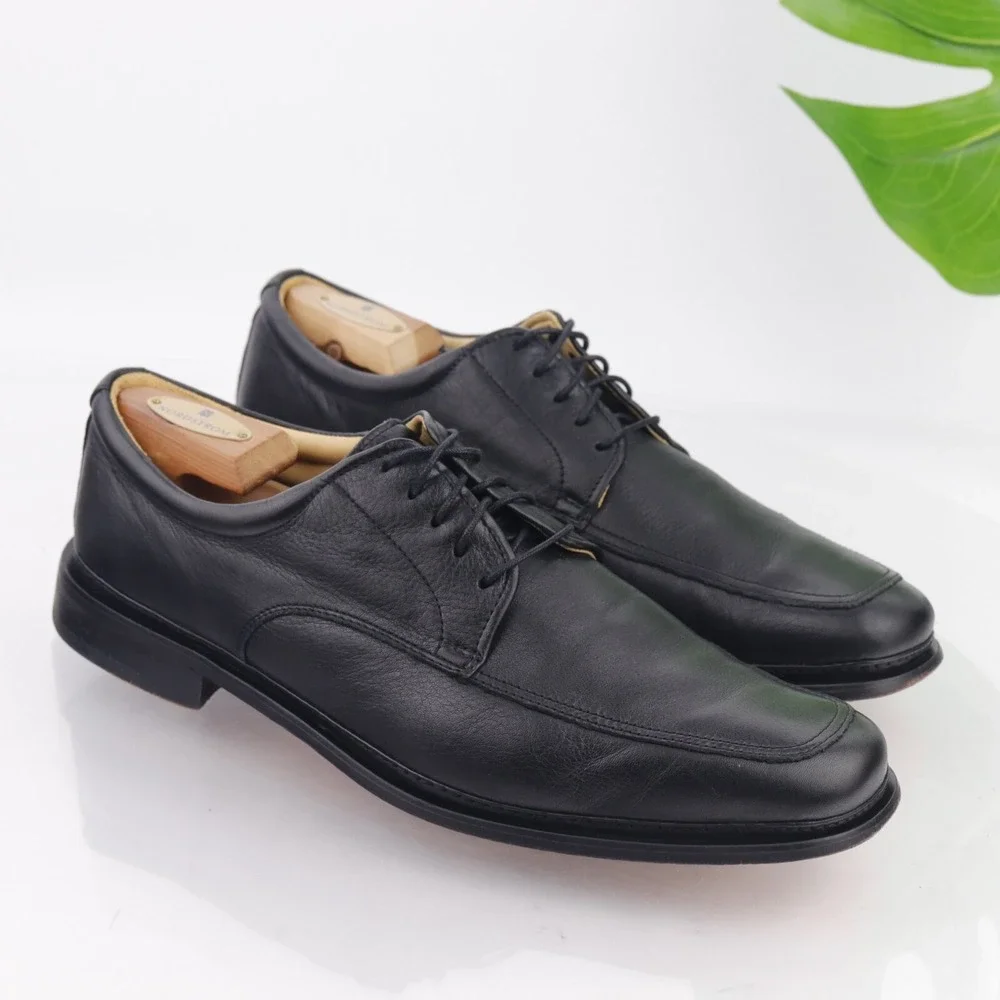 Florsheim Imperial Mens Barrington Oxfords Size 10.5 EEE WIDE Black Dress Shoes